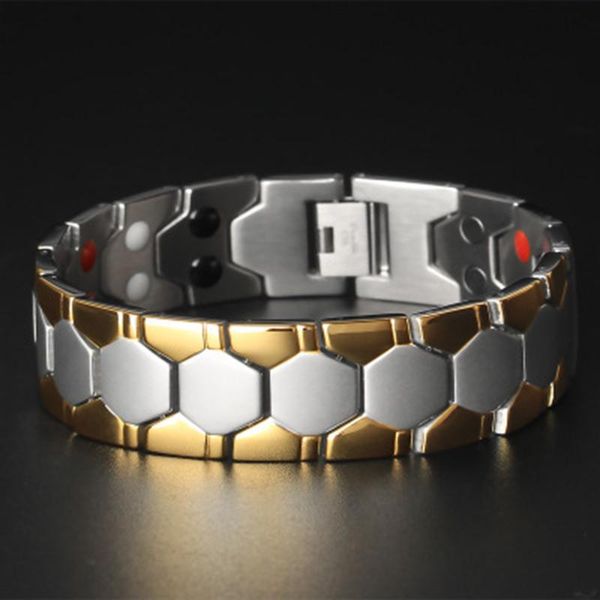 bangle men health care germanium magnetic bracelet for arthritis and carpal tunnel stainless steel therapy bracelets wholes colorfast, Black
bangle men health care germanium magnetic bracelet for arthritis and carpal tunnel stainless steel therapy bracelets wholes colorfast, Black