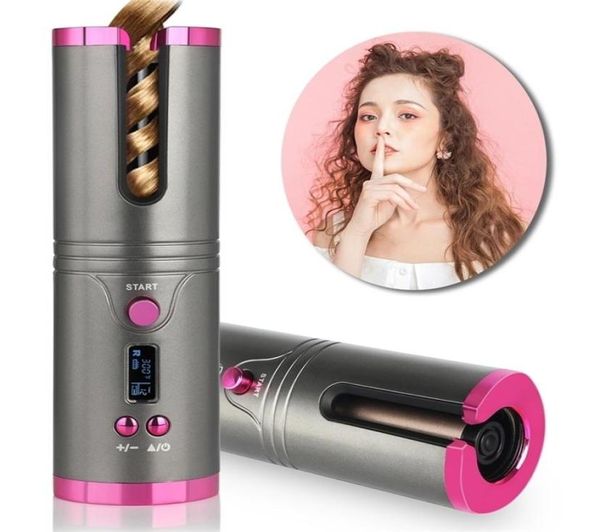 automatic hair curler cordless curling iron lcd display screen usb recharge ceramic curl curly rotating curlers style tools 2207021107200
automatic hair curler cordless curling iron lcd display screen usb recharge ceramic curl curly rotating curlers style tools 2207021107200