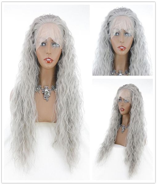 grey loose wave hair wigs synthetic 134 lace front wig high temperature fiber with baby hair for women ship2792875, Black;brown
grey loose wave hair wigs synthetic 134 lace front wig high temperature fiber with baby hair for women ship2792875, Black;brown
