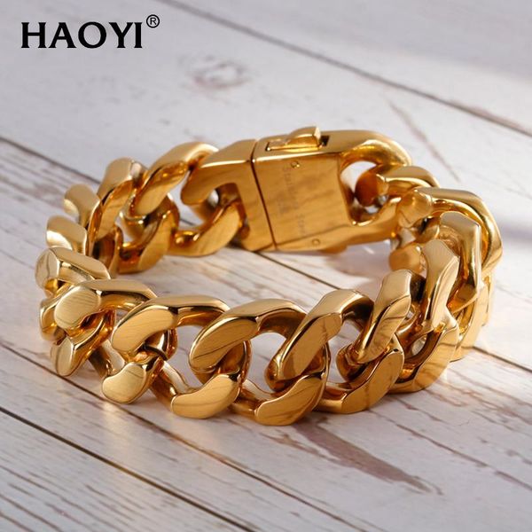 bangle 20mm width classic fashion gifts men's wide heavy 155g cuban curb chain stainless steel bracelet classic clasp, Black
bangle 20mm width classic fashion gifts men's wide heavy 155g cuban curb chain stainless steel bracelet classic clasp, Black
