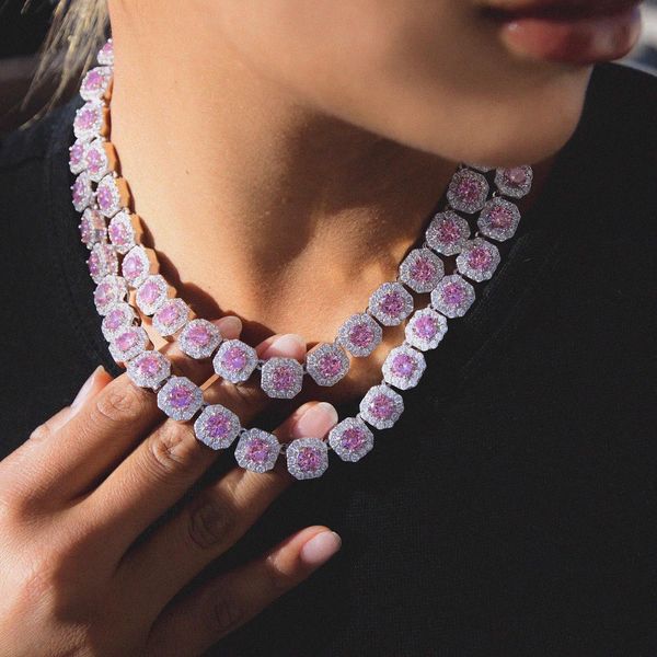 necklaces 2022 new arrived pink pinky girl women jewelry iced out bling square 5a cubic zirconia cz cluster pink white tennis necklace, Silver
necklaces 2022 new arrived pink pinky girl women jewelry iced out bling square 5a cubic zirconia cz cluster pink white tennis necklace, Silver