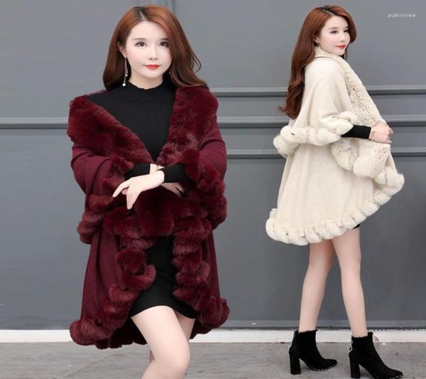 scarves fashion double layer handcraft fur cape shawl long knit cashmere poncho coat wraps faux pashmina cloak women winter2501094, Blue;gray
scarves fashion double layer handcraft fur cape shawl long knit cashmere poncho coat wraps faux pashmina cloak women winter2501094, Blue;gray