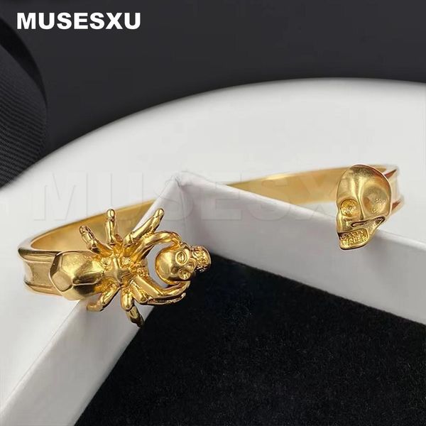 bangle 2022 jewelry accessories luxury brand hip hop punk style golden skull spider open bracelet for men's women's party gifts, Black
bangle 2022 jewelry accessories luxury brand hip hop punk style golden skull spider open bracelet for men's women's party gifts, Black
