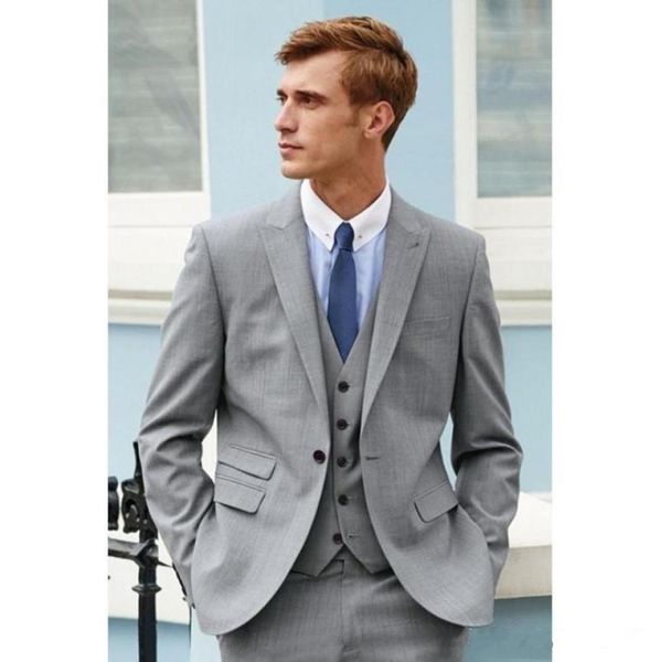 new one button light grey groom tuxedos peak lapel groomsmen man suits mens wedding suits jacketpantsvesttie4641694, Black;gray
new one button light grey groom tuxedos peak lapel groomsmen man suits mens wedding suits jacketpantsvesttie4641694, Black;gray