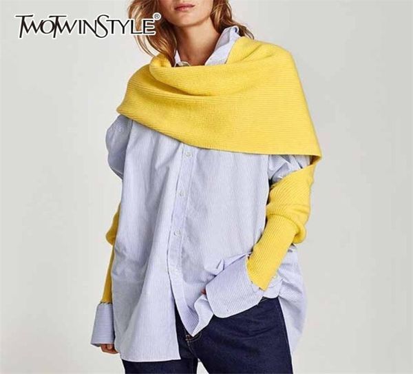 twotwinstyle spring autumn knitting scarves for women plus thick warm fashion women039s shawl korean style accessories tide 2018542194, Blue;gray
twotwinstyle spring autumn knitting scarves for women plus thick warm fashion women039s shawl korean style accessories tide 2018542194, Blue;gray