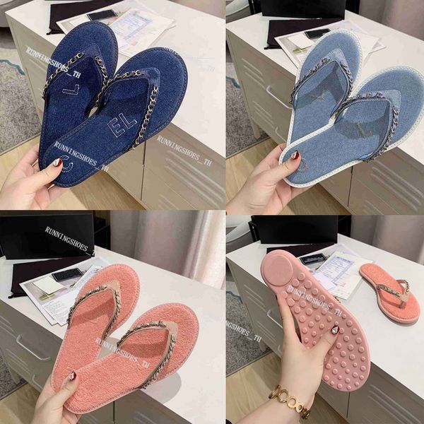 designer slippers thong sandals women flip flops classic flat slipper denim slide with chain mule beach shoes rubbe sole flip flop with, Black
designer slippers thong sandals women flip flops classic flat slipper denim slide with chain mule beach shoes rubbe sole flip flop with, Black