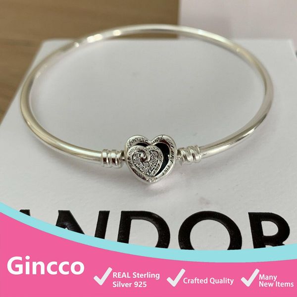 bangle forever and ever and ever entwined infinite hearts clasp bangle fits original pandora charms gift for mother's day, Black
bangle forever and ever and ever entwined infinite hearts clasp bangle fits original pandora charms gift for mother's day, Black