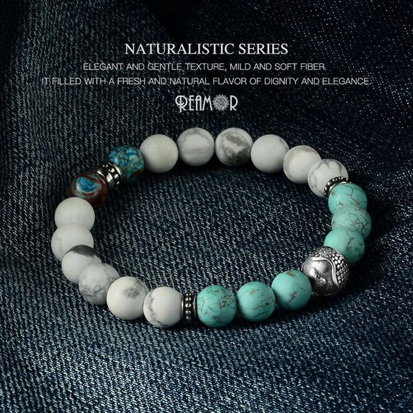 bangle reamor white blue turquoises natural stone elastic bracelet stainless steel round ball beaded bracelets bangles jewelry, Black
bangle reamor white blue turquoises natural stone elastic bracelet stainless steel round ball beaded bracelets bangles jewelry, Black