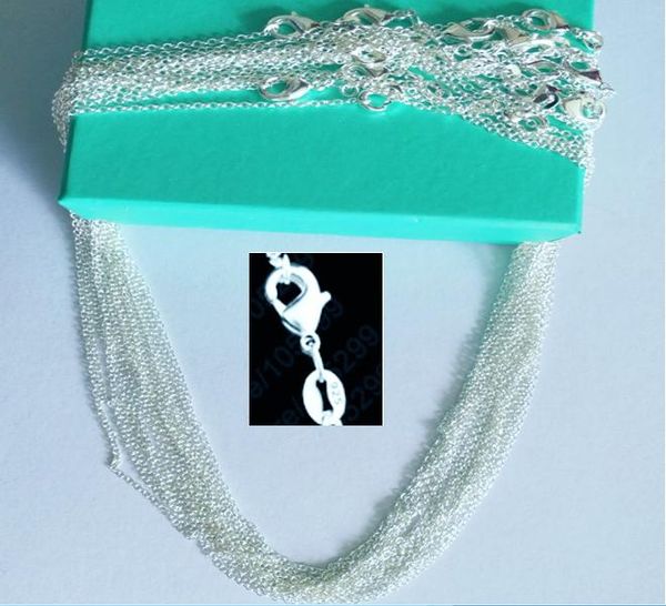 necklaces wholesale price 50 pcs / lot s925 stamped silver color plated 1mm link rolo chains 16"24" inch fashion jewelry women
necklaces wholesale price 50 pcs / lot s925 stamped silver color plated 1mm link rolo chains 16"24" inch fashion jewelry women