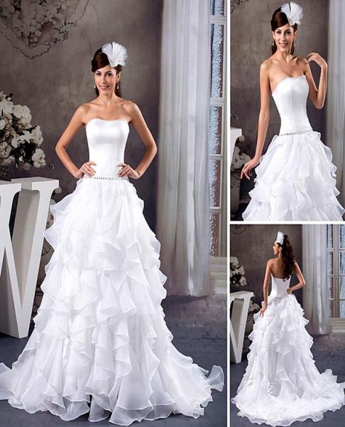 2018 new arrival charming aline strapless beads wedding dress ruffles organza bridal gown zipper court train6880617, White
2018 new arrival charming aline strapless beads wedding dress ruffles organza bridal gown zipper court train6880617, White