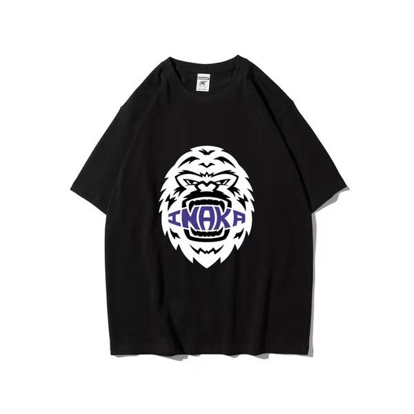fashion designer inaka power's new summer cotton loose crew neck cover t base men's and women's t-shirts, White;black
fashion designer inaka power's new summer cotton loose crew neck cover t base men's and women's t-shirts, White;black