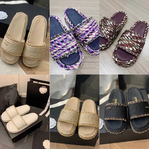 summer sandals slipper beach sliders rubber scuffs indoor shoes designer canvas straw hemp rope cross woven chain c outdoor peep toe slipper, Black
summer sandals slipper beach sliders rubber scuffs indoor shoes designer canvas straw hemp rope cross woven chain c outdoor peep toe slipper, Black