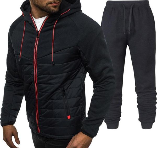 jogging clothing 2021 men039s fashion tracksuits autumn and winter zipper hoodies drawstring sweatpants hooded coat loose set2784346, Black;red
jogging clothing 2021 men039s fashion tracksuits autumn and winter zipper hoodies drawstring sweatpants hooded coat loose set2784346, Black;red