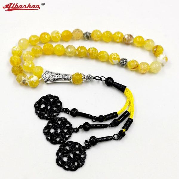 bangle natural yellow white onyx muslim necklace with black metal tassel 33 beads bracelet islamic accessories fashion jewelry
bangle natural yellow white onyx muslim necklace with black metal tassel 33 beads bracelet islamic accessories fashion jewelry
