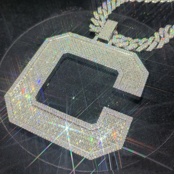 925 silver moissanite hip hop pendant silver letter c pass diamonds test 3.5 inch iced out pendants cuba chain custom made iced out necklace
925 silver moissanite hip hop pendant silver letter c pass diamonds test 3.5 inch iced out pendants cuba chain custom made iced out necklace