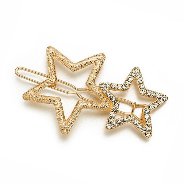 glitter shiny hairpins pentagram star one word clip diy elegant korean personality headwear hair accessories barrette, Slivery;white
glitter shiny hairpins pentagram star one word clip diy elegant korean personality headwear hair accessories barrette, Slivery;white