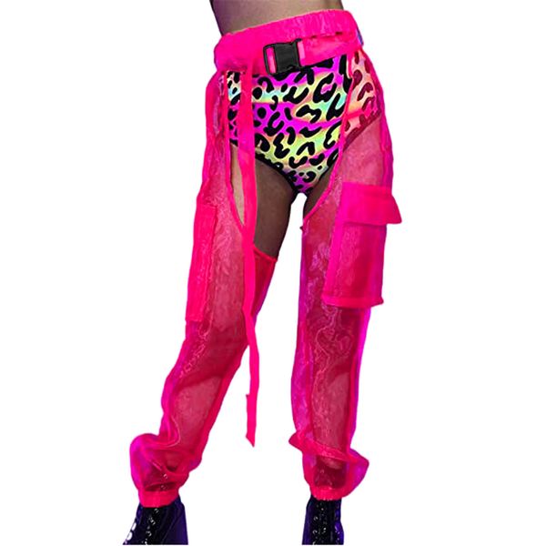 women's pants women long chaps elastic high waist buckles jogger pants transparent mesh crotch pants streetwear girls' y2k clothin, Black;white
women's pants women long chaps elastic high waist buckles jogger pants transparent mesh crotch pants streetwear girls' y2k clothin, Black;white