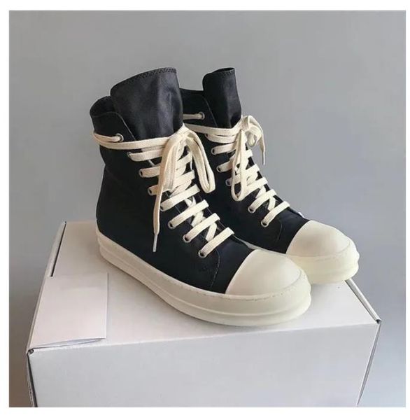 2023ss high black and white wax canvas tpu fragrant sole flats trainer hip hop street rock boots
2023ss high black and white wax canvas tpu fragrant sole flats trainer hip hop street rock boots