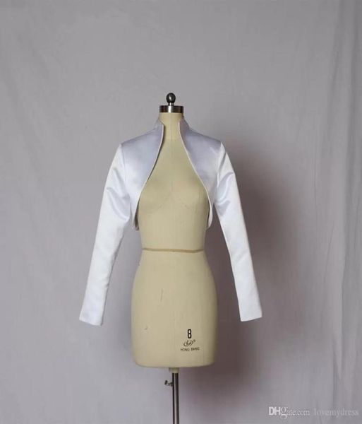 elegant satin wedding bridal wraps jackets for bride long sleeves custom designer open back wedding bolero6612039, White
elegant satin wedding bridal wraps jackets for bride long sleeves custom designer open back wedding bolero6612039, White