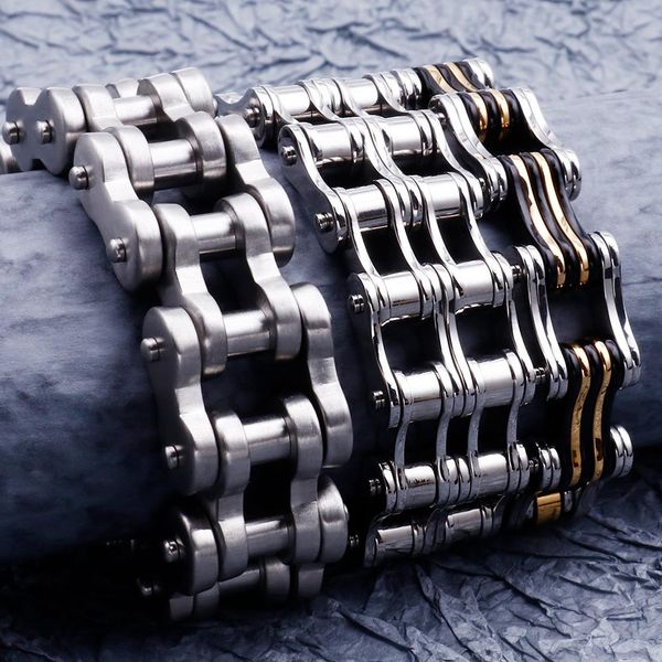bangle massive heavy stainless steel bracelet man bicycle motorcycle chain bracelets men's armband hand biker jewelry dropshipping, Black
bangle massive heavy stainless steel bracelet man bicycle motorcycle chain bracelets men's armband hand biker jewelry dropshipping, Black