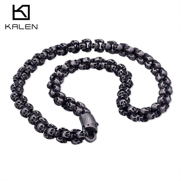 necklaces kalen punk 50~70cm long skull necklaces men stainless steel brushed polished gold charm link chains choker male gothic jewelry, Silver
necklaces kalen punk 50~70cm long skull necklaces men stainless steel brushed polished gold charm link chains choker male gothic jewelry, Silver