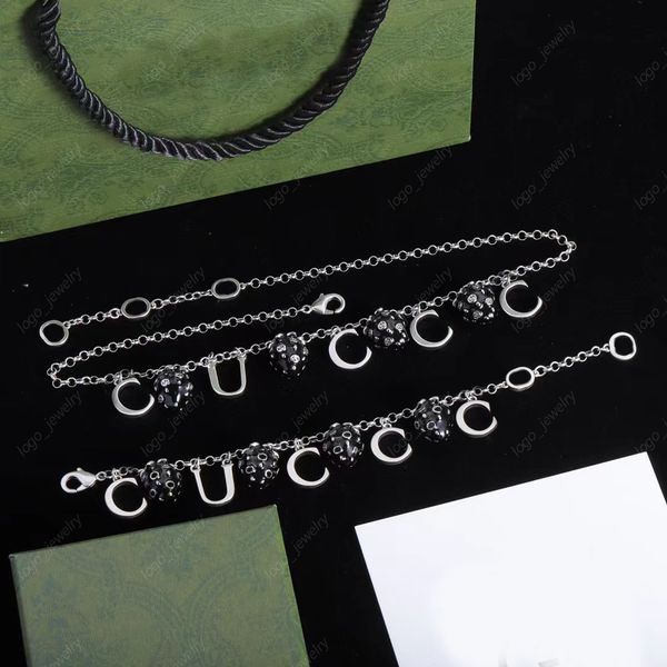 2023 new black strawberry letter pendant necklace luxury designer fashion bracelet for women party birthday gift jewelry with box, Silver
2023 new black strawberry letter pendant necklace luxury designer fashion bracelet for women party birthday gift jewelry with box, Silver