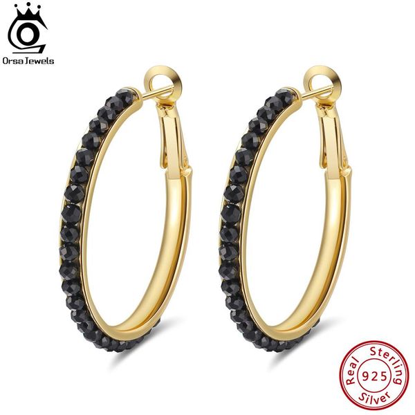 huggie orsa jewels handmade black spinel solid 925 sterling silver hoop earrings for women natural gemstone party earings jewelry gme19, Golden;silver
huggie orsa jewels handmade black spinel solid 925 sterling silver hoop earrings for women natural gemstone party earings jewelry gme19, Golden;silver