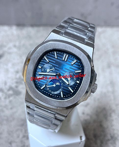 luxury mens watches 40mm 5740 5740/1g blue dial mechanical automatic movement transparent back cover sapphire luminous men sport wristwatche, Slivery;brown
luxury mens watches 40mm 5740 5740/1g blue dial mechanical automatic movement transparent back cover sapphire luminous men sport wristwatche, Slivery;brown