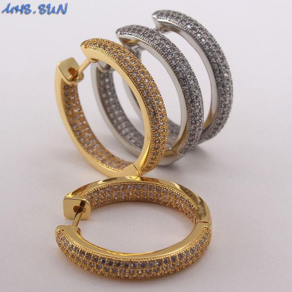 huggie mhs.sun gold/silver color hoop aaa zircon earing women jewelry round circle earrings for female wedding party brinco gift newest, Golden;silver
huggie mhs.sun gold/silver color hoop aaa zircon earing women jewelry round circle earrings for female wedding party brinco gift newest, Golden;silver