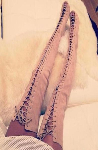 women thigh high boots peep toe high heels lace up ladies shoes black cross strappy punk over the knee long boots big size t21608277
women thigh high boots peep toe high heels lace up ladies shoes black cross strappy punk over the knee long boots big size t21608277
