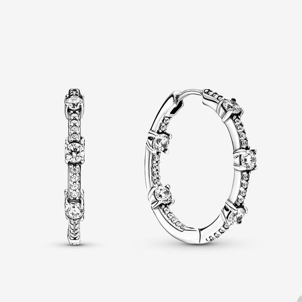 sparkling pave bars hoop earrings for pandora real sterling silver wedding party earring for women girlfriend crystal diamond luxury earring, Golden;silver
sparkling pave bars hoop earrings for pandora real sterling silver wedding party earring for women girlfriend crystal diamond luxury earring, Golden;silver
