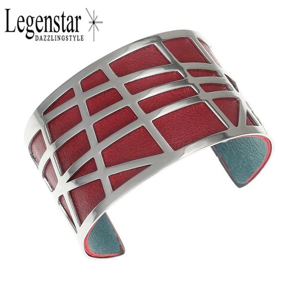 bangle legenstar 40 mm arm bracelets bangles argent staff cuffs for women stainless steel reversible leather pulseiras bijoux gift, Black
bangle legenstar 40 mm arm bracelets bangles argent staff cuffs for women stainless steel reversible leather pulseiras bijoux gift, Black