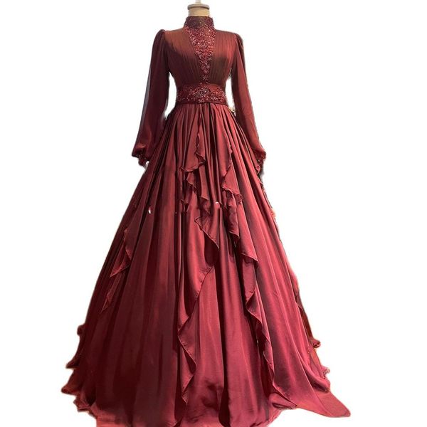 fabulous burgundy moroccan evening dresses puffy sleeve bead a line muslim formal evening gown ruffles caftan womens formal vestido de noche, Black;red
fabulous burgundy moroccan evening dresses puffy sleeve bead a line muslim formal evening gown ruffles caftan womens formal vestido de noche, Black;red