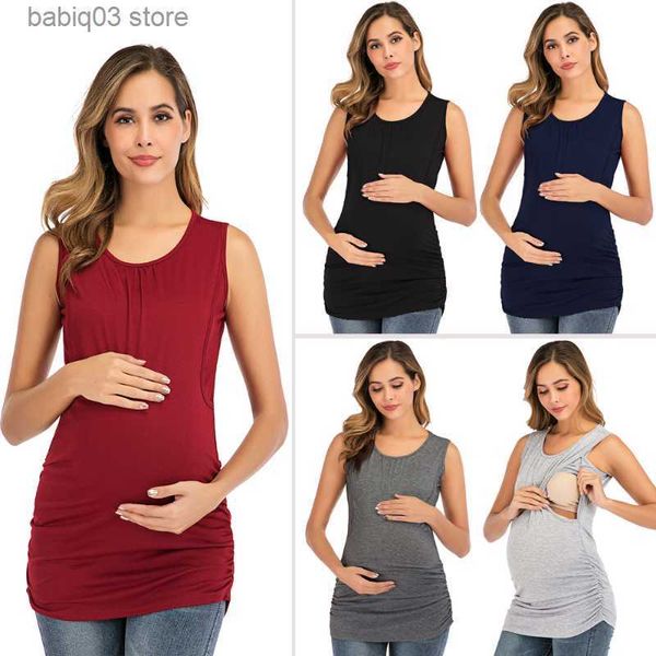 maternity tees maternity tank women pregnant nursing sleeveless solid patchwork t-shirt summer breastfeeding t-shirts nursing tanks t23052, White
maternity tees maternity tank women pregnant nursing sleeveless solid patchwork t-shirt summer breastfeeding t-shirts nursing tanks t23052, White