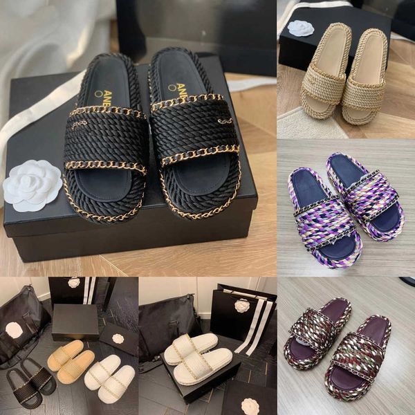designer ladies slippers sandals beach fisherman straw woven casual breathable chain c slides solid color embroidery outdoor indoor shoes, Black
designer ladies slippers sandals beach fisherman straw woven casual breathable chain c slides solid color embroidery outdoor indoor shoes, Black