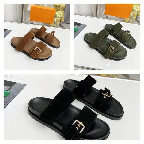 classic slippers velveteen sandals summer luxury woman beach cartoon big head leather flat belt buckle sandals l bath men slides designer wo, Black
classic slippers velveteen sandals summer luxury woman beach cartoon big head leather flat belt buckle sandals l bath men slides designer wo, Black