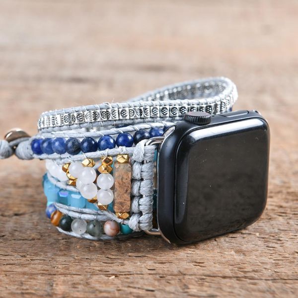 bangle exclusive natural shoushan stone apple watch band beads 5 wrap grey wax rope watch strap wrist arm band bracelet wholesale, Black
bangle exclusive natural shoushan stone apple watch band beads 5 wrap grey wax rope watch strap wrist arm band bracelet wholesale, Black
