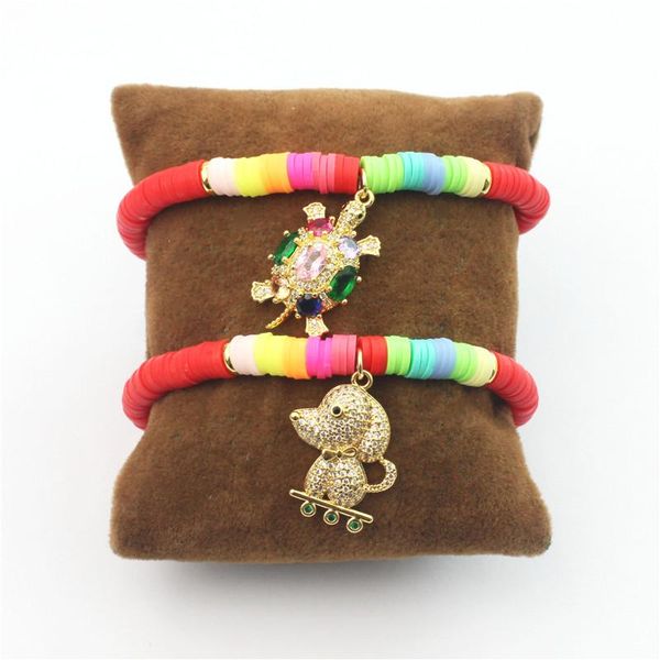 bangle 10pcs/lot beautiful clay bead bracelet gold plated puppy/turtle shape cz pendant bracelet handmade body jewelry wholesale, Black
bangle 10pcs/lot beautiful clay bead bracelet gold plated puppy/turtle shape cz pendant bracelet handmade body jewelry wholesale, Black