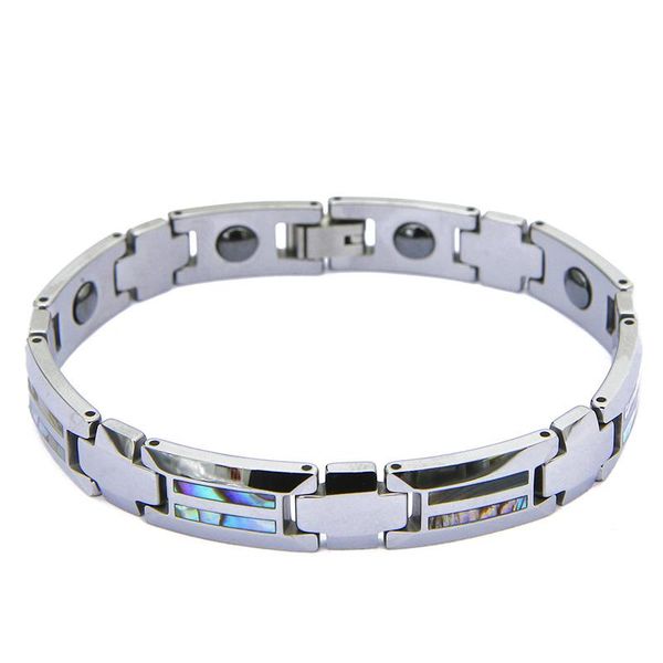 bangle men's bracelets waterproof non tarnish luxury fashion abalone shell tungsten carbide jewelry hematite magnetic, Black
bangle men's bracelets waterproof non tarnish luxury fashion abalone shell tungsten carbide jewelry hematite magnetic, Black