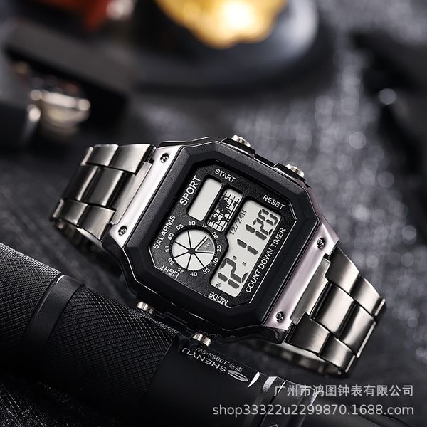 wristwatches casual watch men waterproof stainless steel business digital watches led alarm clock electronic women sport wristwatch relogio, Slivery;brown
wristwatches casual watch men waterproof stainless steel business digital watches led alarm clock electronic women sport wristwatch relogio, Slivery;brown