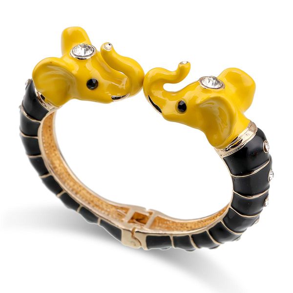 bangle zenithfashion new double colors enamel elephant statement bracelet cuff bangle fashion cute bracelet jewelry for girls women, Black
bangle zenithfashion new double colors enamel elephant statement bracelet cuff bangle fashion cute bracelet jewelry for girls women, Black