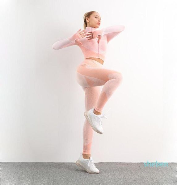 2piece suit seamless women yoga sets long sleeve fitness suit sportswear workout running gym sport clothes fitness yoga clothing19285576, Black;blue
2piece suit seamless women yoga sets long sleeve fitness suit sportswear workout running gym sport clothes fitness yoga clothing19285576, Black;blue