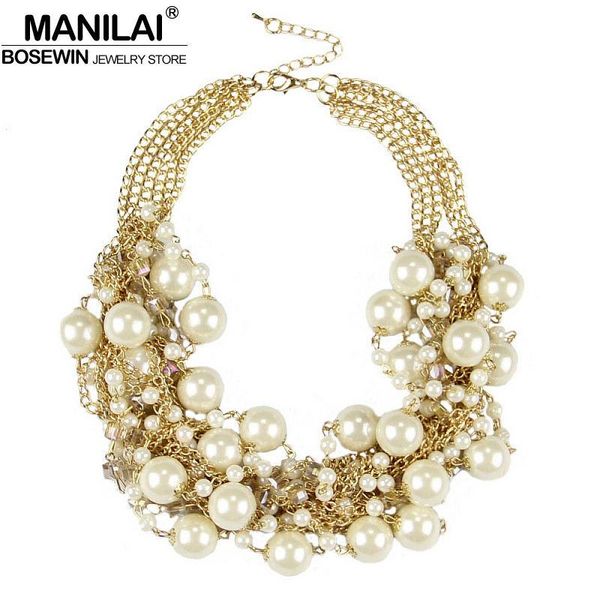 necklaces manilai fashion multilayers chain cross imitation pearls rhinestone beads choker statement necklaces women bijouterie collier, Silver
necklaces manilai fashion multilayers chain cross imitation pearls rhinestone beads choker statement necklaces women bijouterie collier, Silver