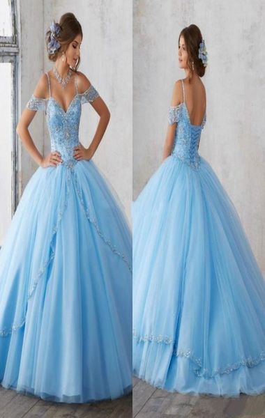 2021 light sky blue ball gown quinceanera dresses beads spaghetti sweet 16 dress lace up prom party dress custom made qc2021012078218, Blue;red
2021 light sky blue ball gown quinceanera dresses beads spaghetti sweet 16 dress lace up prom party dress custom made qc2021012078218, Blue;red