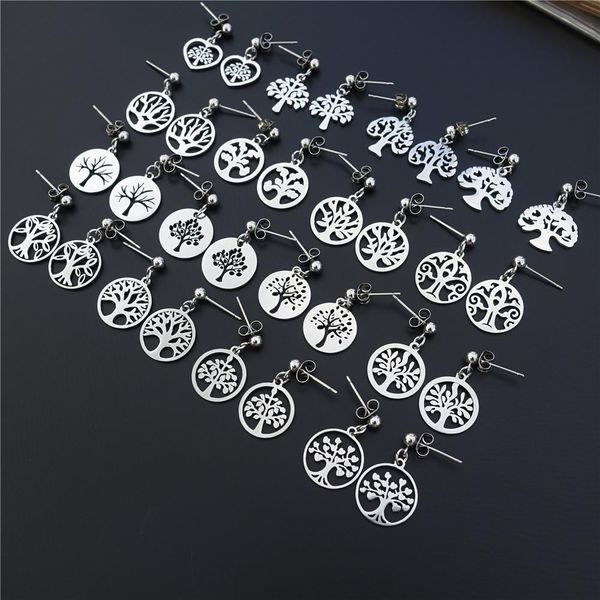 knot 12 pairs the tree of life stud earrings stainless steel classic life tree plant pendant charm women girls jewelry wholesale pack, Silver
knot 12 pairs the tree of life stud earrings stainless steel classic life tree plant pendant charm women girls jewelry wholesale pack, Silver
