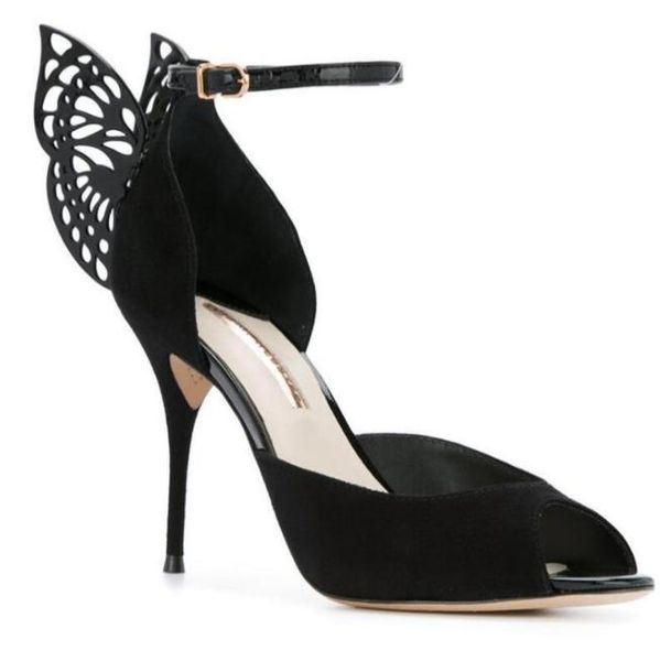 sophia webster evangeline angel wing sandal plus genuine leather wedding pumps pink glitter shoes women butterfly sandals shoe6942165, Black 
sophia webster evangeline angel wing sandal plus genuine leather wedding pumps pink glitter shoes women butterfly sandals shoe6942165, Black