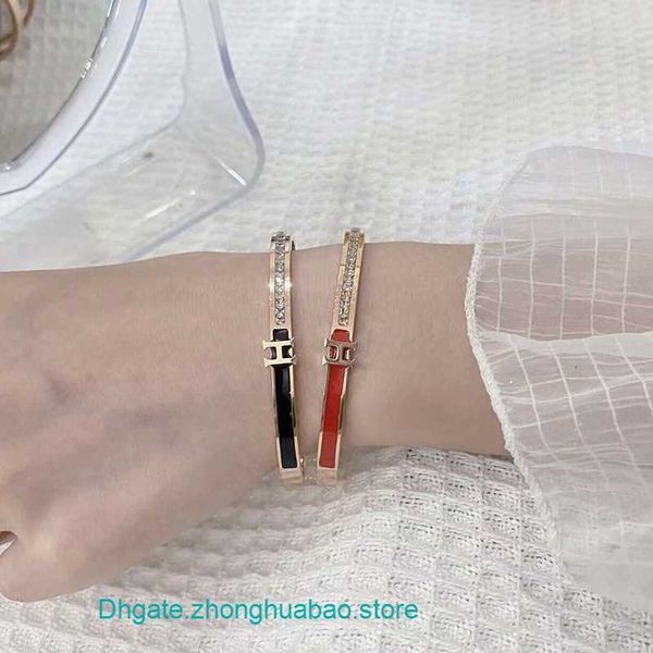 wholesale designer h ermes bracelets online store new titanium steel letter dropped oil embedding diamond bracelet for womens simple fashio, Black
wholesale designer h ermes bracelets online store new titanium steel letter dropped oil embedding diamond bracelet for womens simple fashio, Black