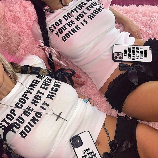 women's t-shirt y2k clothes vintage women's aesthetic letter print short sleeve tee goth fairy grunge punk slim crop 2000s kawaii, White
women's t-shirt y2k clothes vintage women's aesthetic letter print short sleeve tee goth fairy grunge punk slim crop 2000s kawaii, White