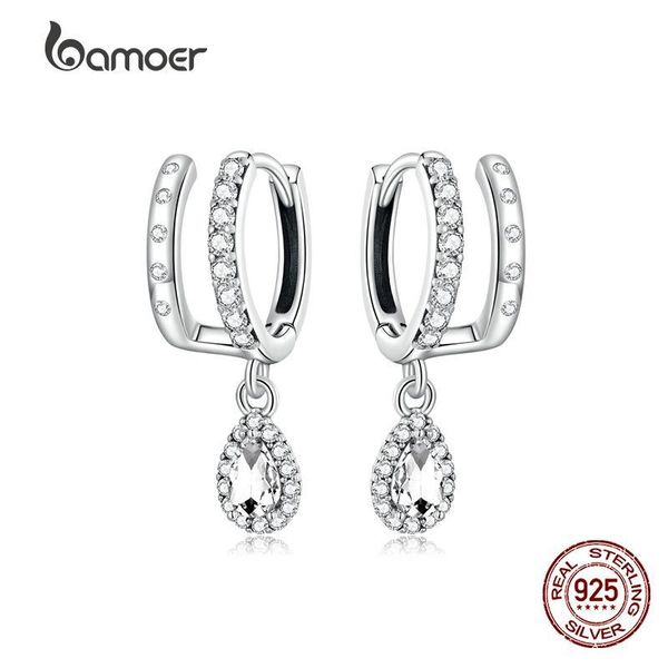 huggie bamoer 100% real solid 925 sterling silver delicate water drop earrings sparkling zircon pendent earrings for women fine jewelry, Golden;silver
huggie bamoer 100% real solid 925 sterling silver delicate water drop earrings sparkling zircon pendent earrings for women fine jewelry, Golden;silver