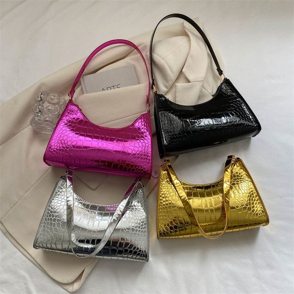 waist bags fashion lady evening party glossy patent leather handbag stylish underarm purse women embossed shoulder bag 230522
waist bags fashion lady evening party glossy patent leather handbag stylish underarm purse women embossed shoulder bag 230522